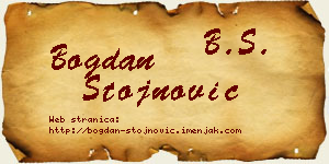 Bogdan Stojnović vizit kartica